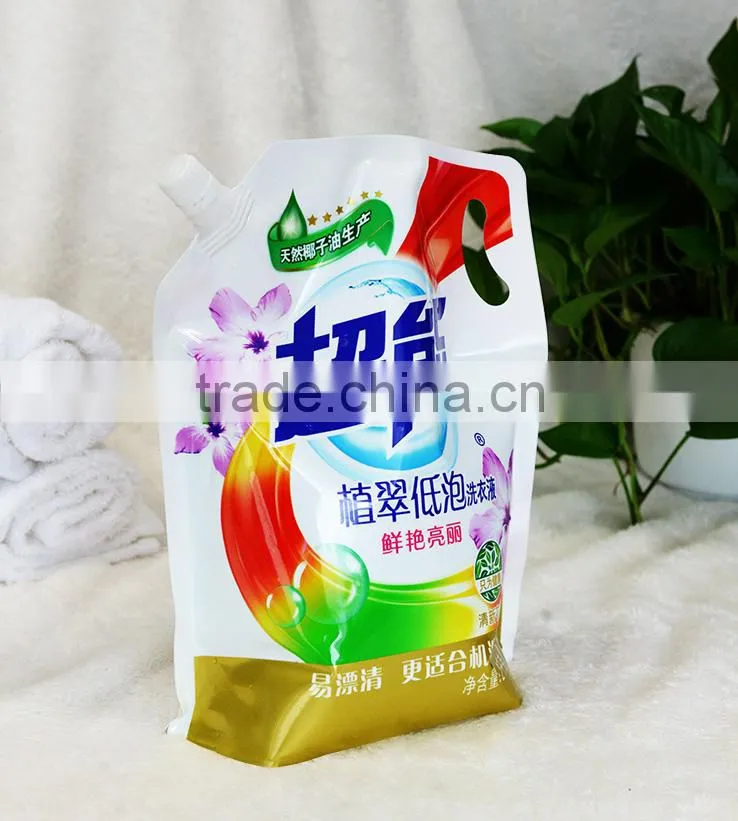 Hot selling Laundry Liquid Spout Pouch with great price