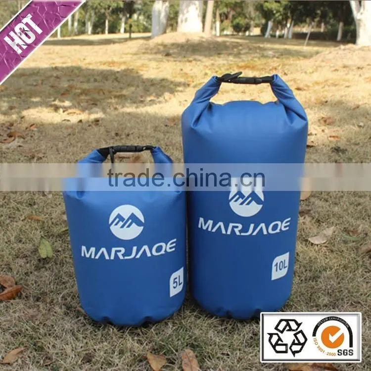 Hot selling custom logo outdoor camping hiking dry bag with shoulder strap