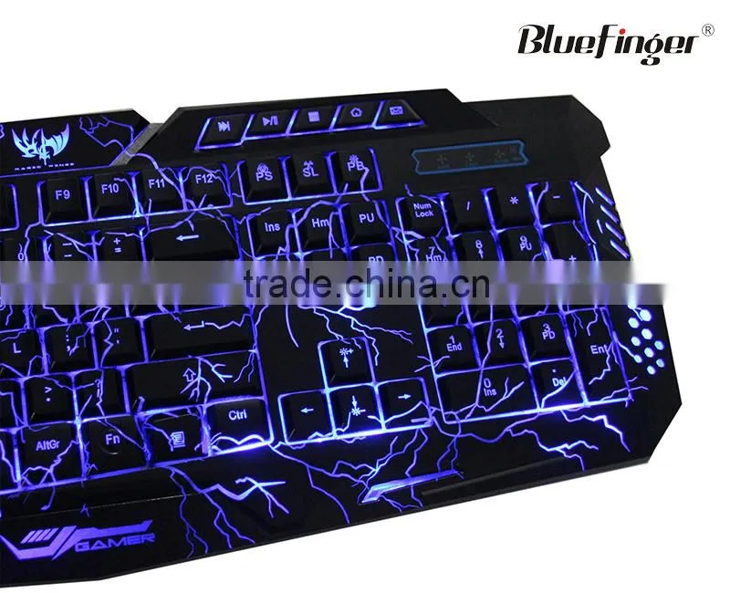 Shenzhen cool crack colored backlit computer keyboard manufacturing