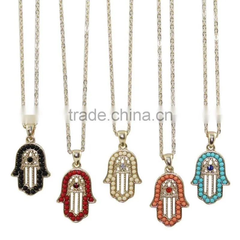 Fashion accessories fatima married necklace hamsa necklace
