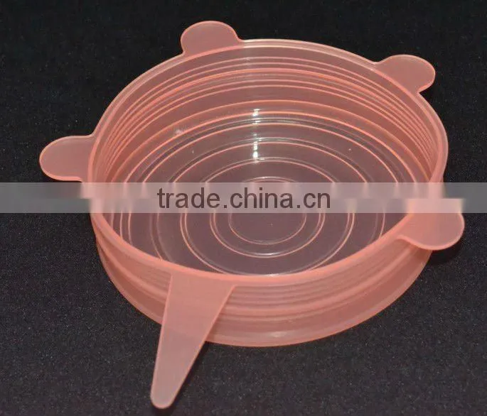 Multifunction for different size round utensial container siliicone sealing lids for keeping fresh and temperature