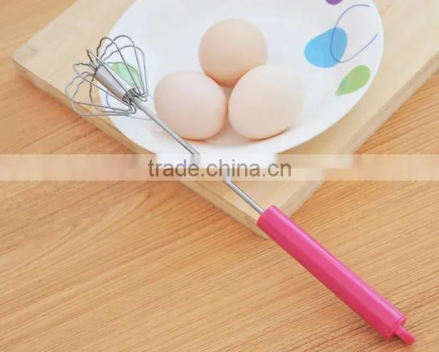 Stainless steel miracle whisk tools rotating egg whisk egg beater frother milk