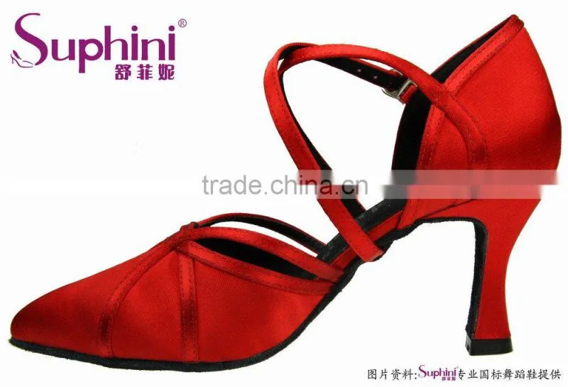 Red Party Evening Dinner Shoe, Closed Toe Wedding Shoes