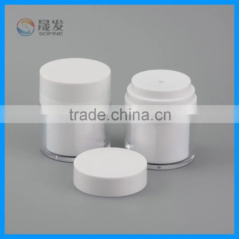 Acrylic cosmetic airless cream jar