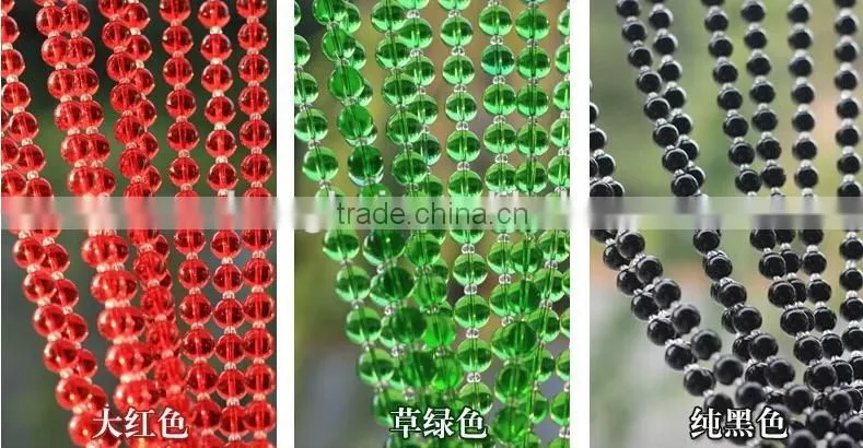 Crystal round beads for decorative curtain