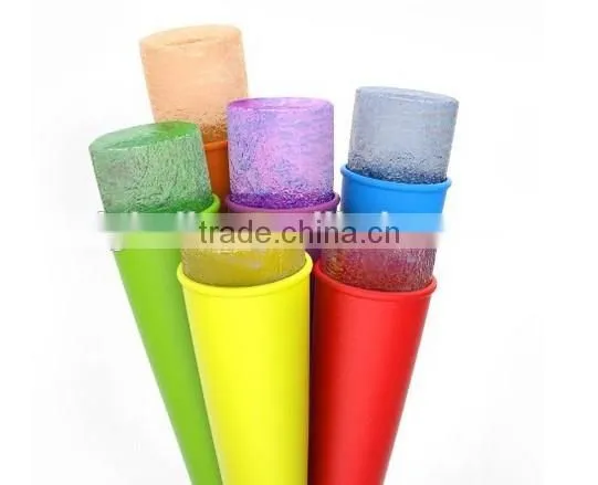 Silicone Ice Pop Maker Molds, Freeze Pops and Smoothie Pops - No Mess, Flexible, Durable, Easy to Clean and FDA Approved