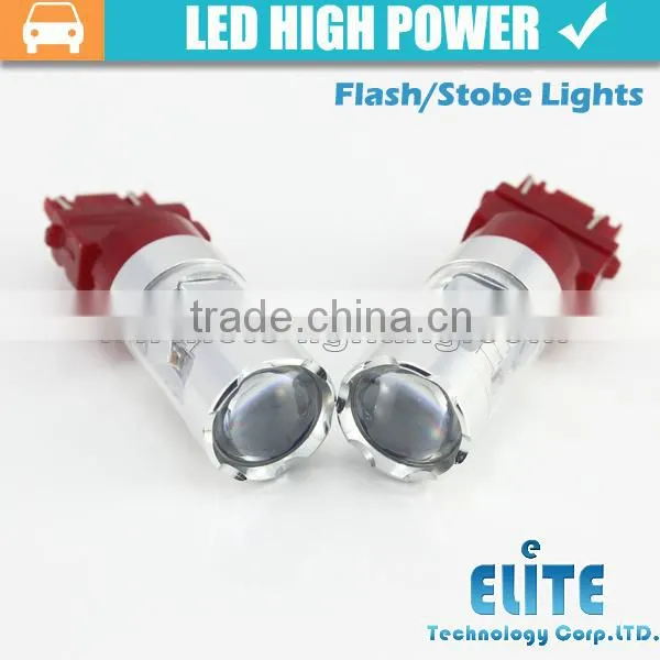 Newest!!! 30W high power 1157 3157 7443 baz15d P21 T20 led strobe light bulb