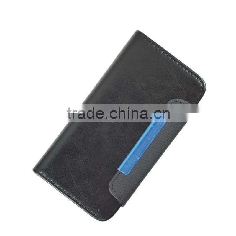 Black 2 In 1 Magnetic Detached Leather Case For Wiko Slide