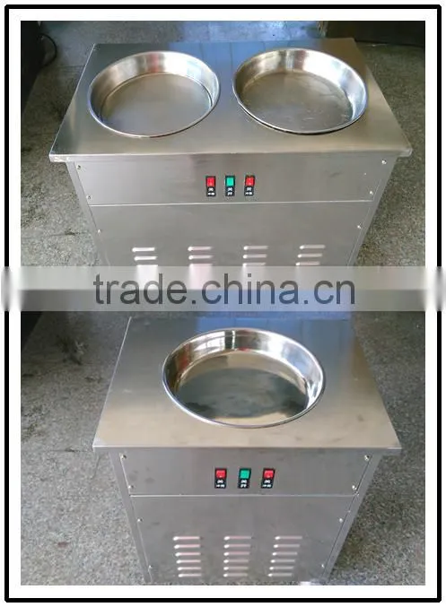 Single pan stir fried roll ice cream machine for sale