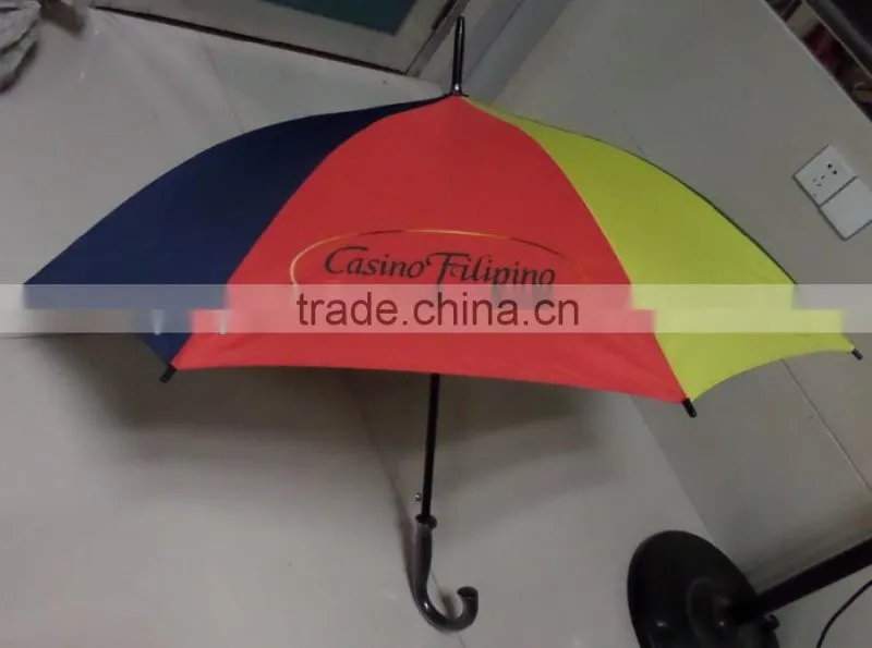 straight stormproof umbrella multi color rainbow umbrella
