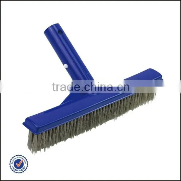 Pool brush vacuum head combo with swivel hose and EZ clip