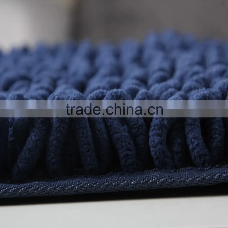 DADA modern style design chenille no hair removal bathroom rug anti slip mat super absorbent carpet