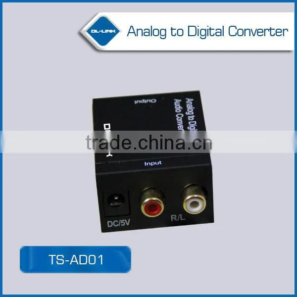 TS-AD01 Analog to Digital Optical Coaxial Audio Converter Adapter with RCA Input Toslink Output