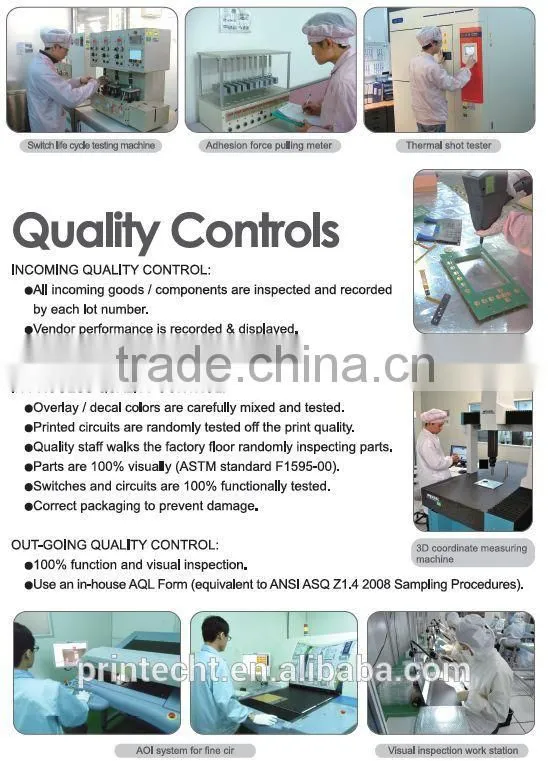 membrane detector with fpc circuit and cover black shrink wrap