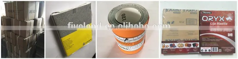 Good quality aluminium oxide grit sandpaper for metal polishing