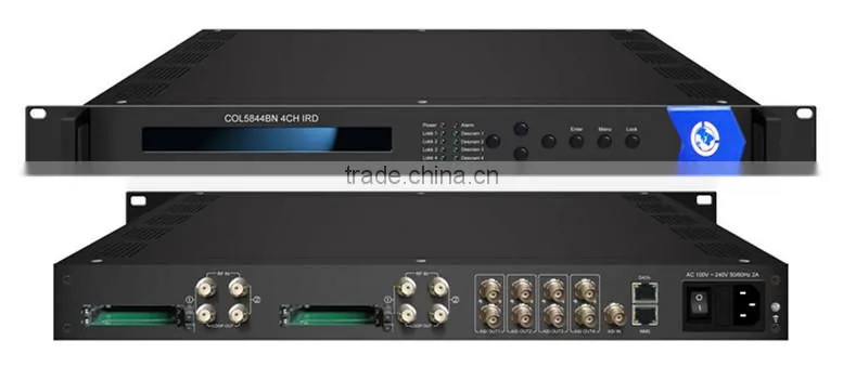 COL5844BN 4 Channels Satellite TV Channel IP Decoder