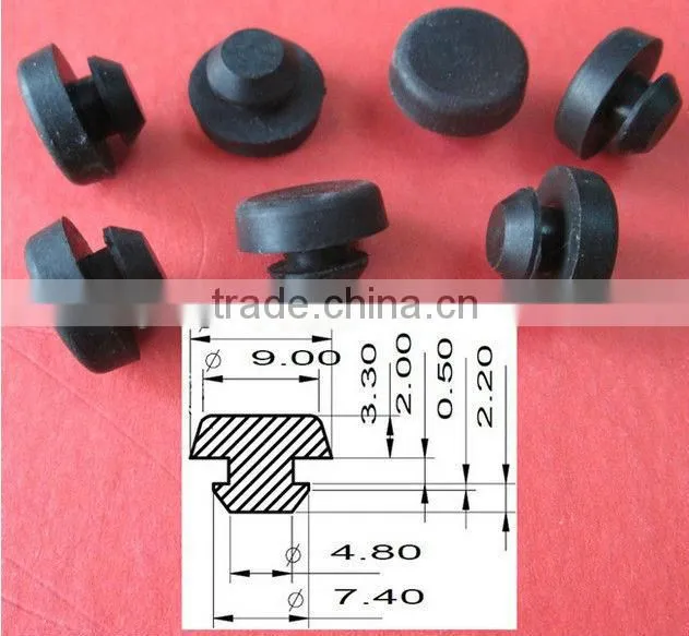 black 5 6 8 10 11 12 14 16 mm mushroom type round dustproof silicone rubber holes plug stopper cap tips