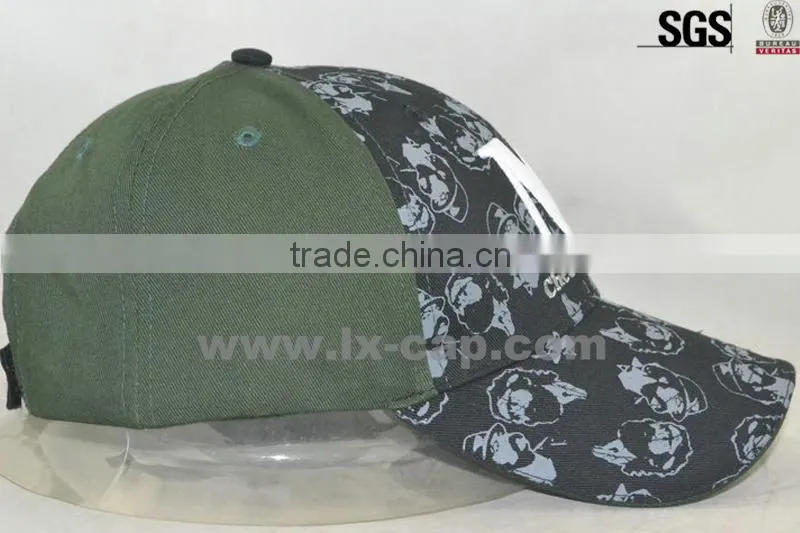 short brim baseball cap