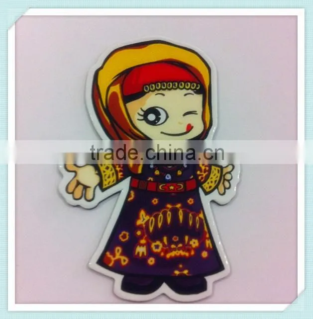 promotional paper printed epoxy fridge magnet