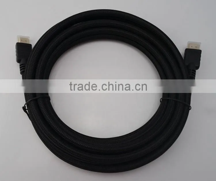 hot sale high quality 1080P nylon braid HD MI cable male to male with high resolution