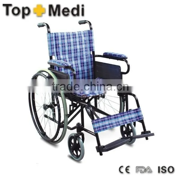 Rehabilitation Therapy Supplies Topmedi aluminum adjustable height wheelchair