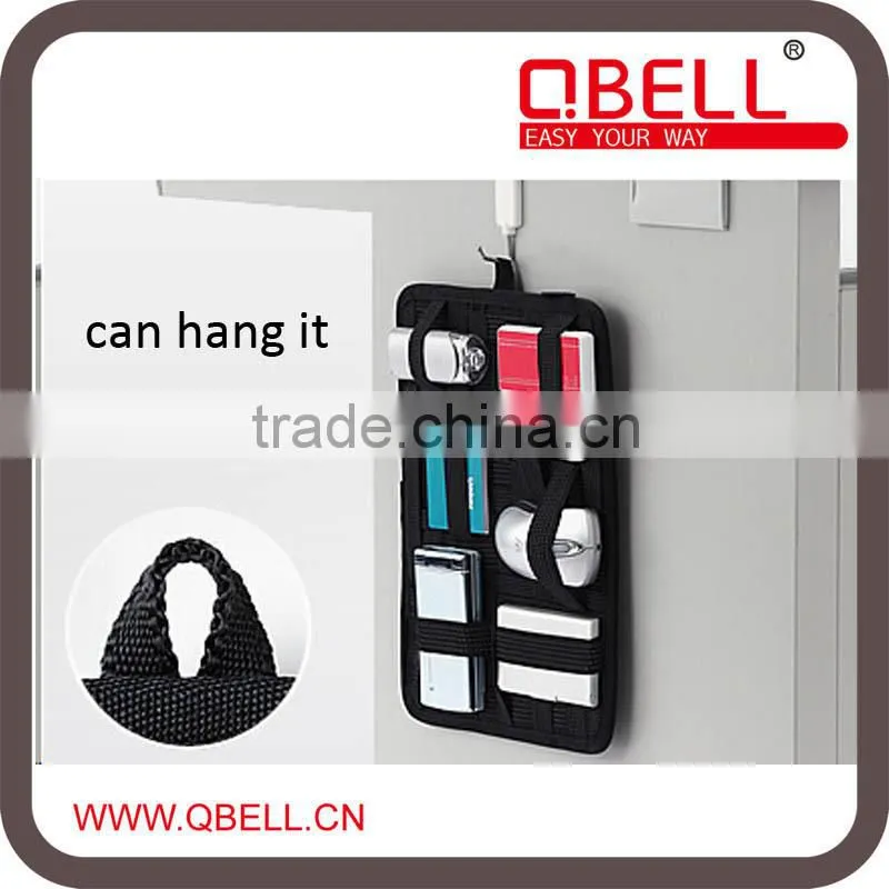 Elastic Multi-function grid organizer bag for phone charge/organizer pad