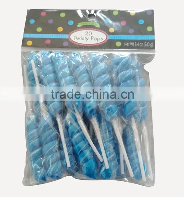 Fruit Flavour Sweets Swirl giant Lollipops stick