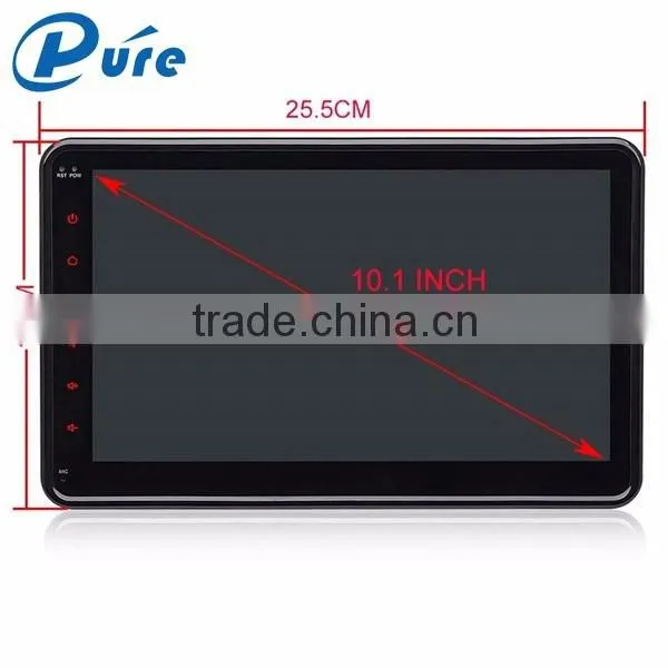 Hight quality 2 Din 10.1 inch Car DVD Player with GPS for universal cars