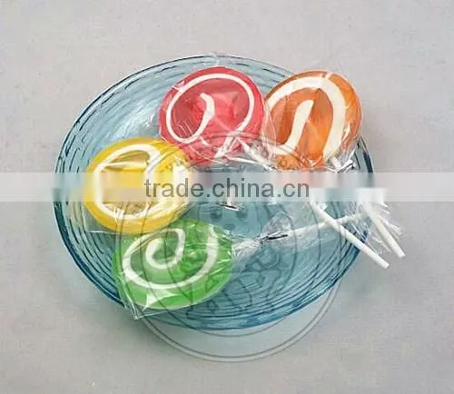 Big Hand-made Sweet Flat Lollipop Candy