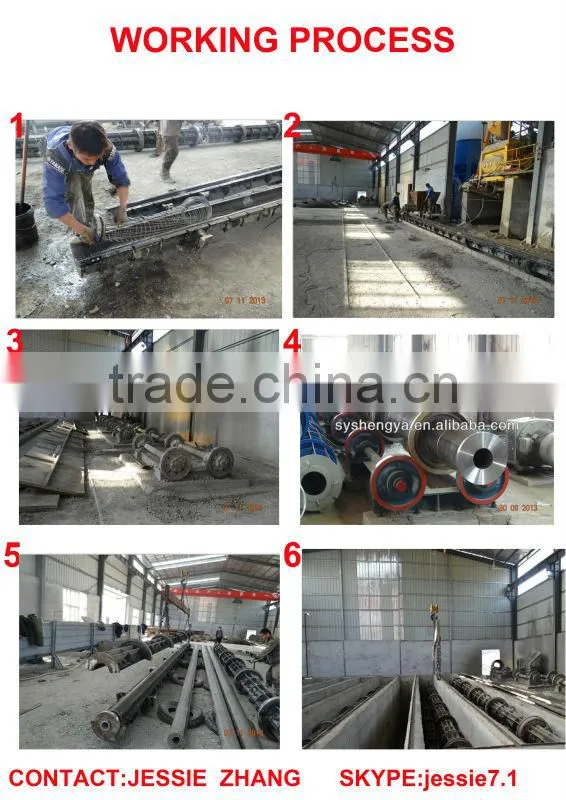 Electric prestressed concrete pole making machine price machine for concrete pole