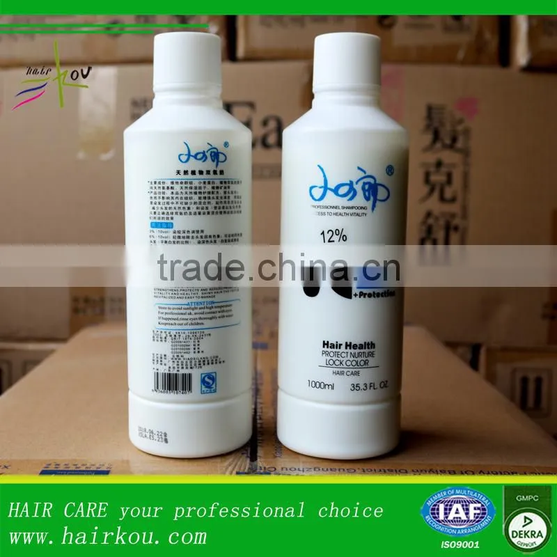 Oxidant cream for hair color, salon professional organic hair oxidant cream
