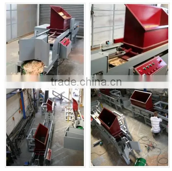 4 blades insided automatic wood shaving machine
