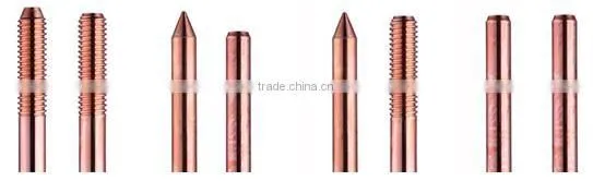 high voltage solid copper bonded steel ground rod
