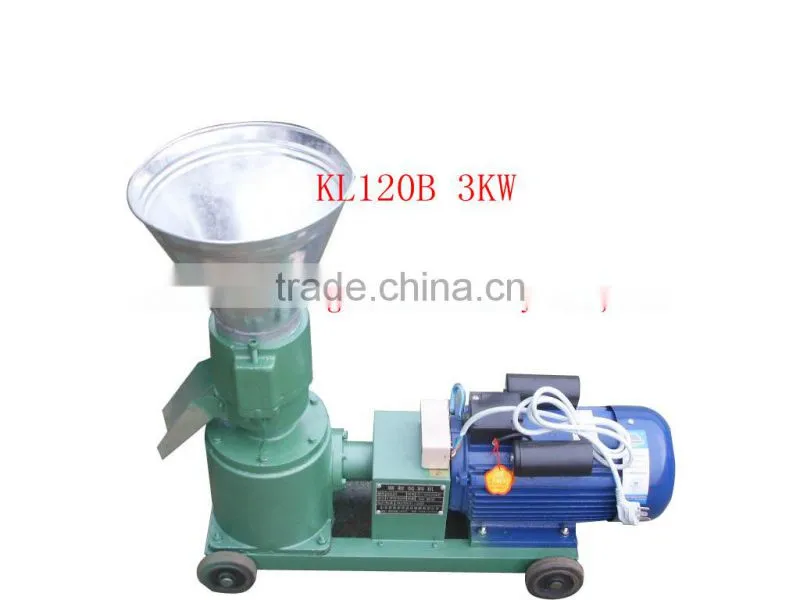 MKL225 flat die wood pellet machine with roller driven