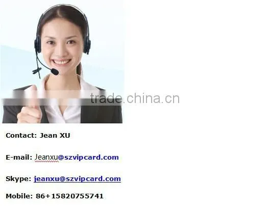 plastic rfid 125khz access control card