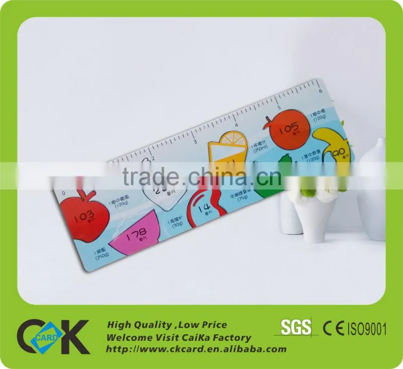 Custom Logo offset Printing PVC Ruler from China printing manufacturer