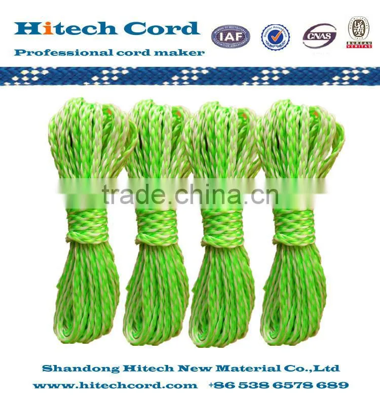 1/2'' Green Color PE material Braided Water Ski Rope with printed handle