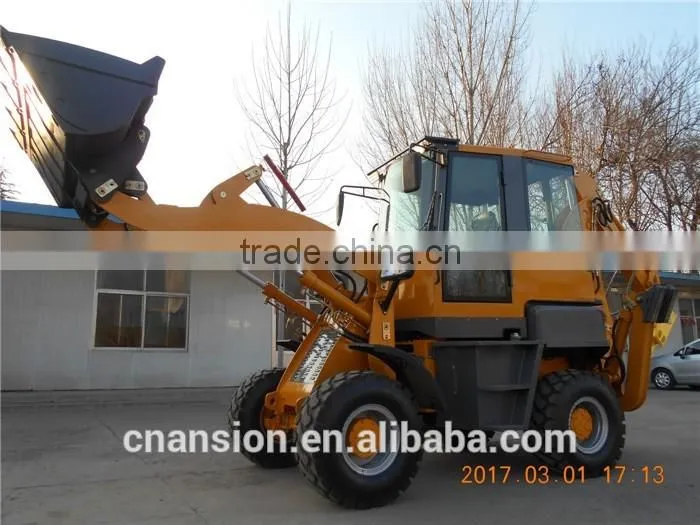 Agricultural AS500 50HP 4x4 mini backhoe loader with joystick and AC