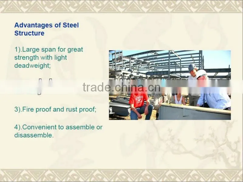 High quality steel structure sheld