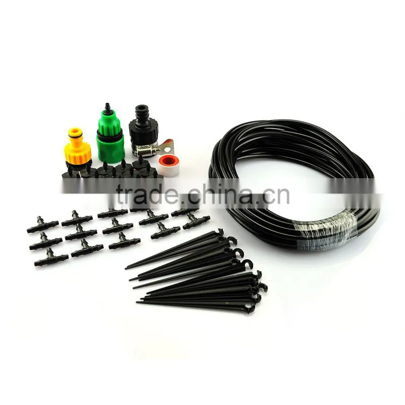 2017 New design 10m 15 Drippers DIY Micro Drip Irrigation System Plant Self Watering Garden Hose