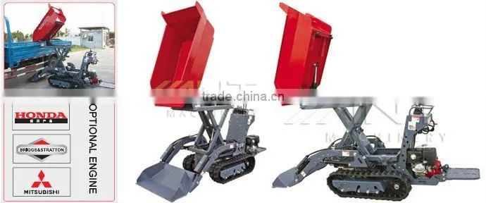 800kgs capacity power tracked barrow