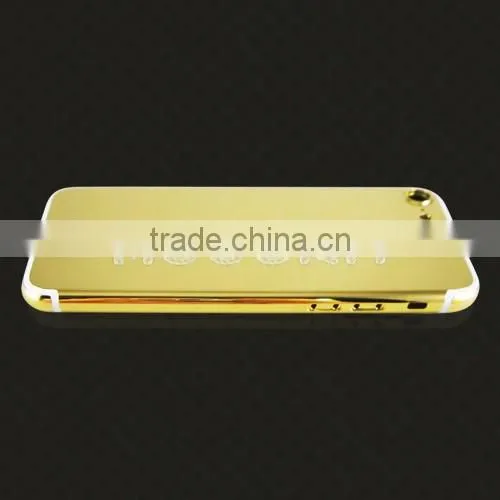24K gold plated housing, mirror finish plated gold housing,gold housing back cover for Iphone7