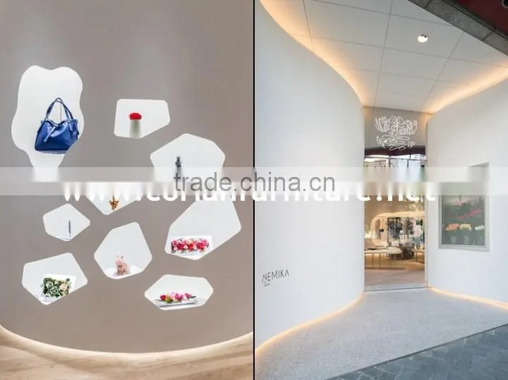 Custom sized corian made watch showcase