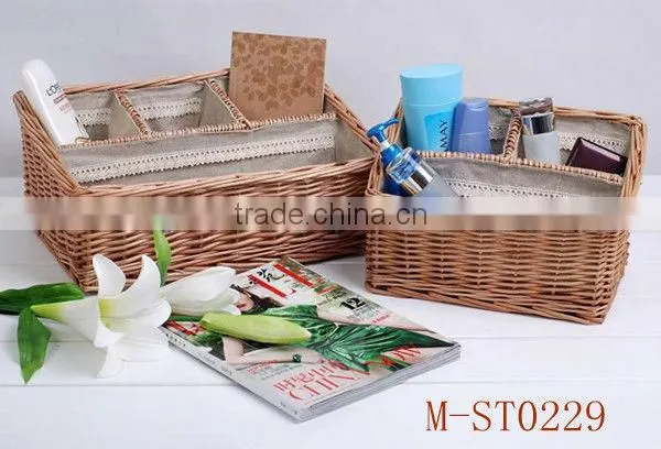 ladder-shaped wicker basket for bsket