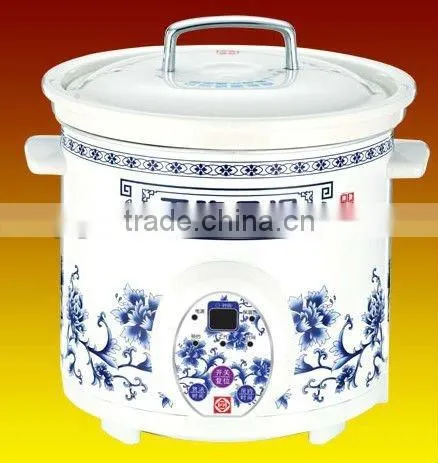White Clay Ceramic Soup pot with electrity and Healthy certificate