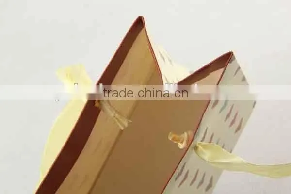 Shopping Paper Bag with Heart pattern/Printed Foldable Gift Bag