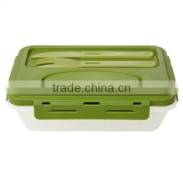 Food grade safe Lunch break box with fork and knife