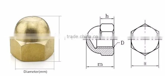 Brass Acorn Nut/Bolt and Nut/Nut and Bolt