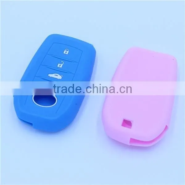 For Toyota Camry highlander prado 3 BTN Car key silicone cover shells