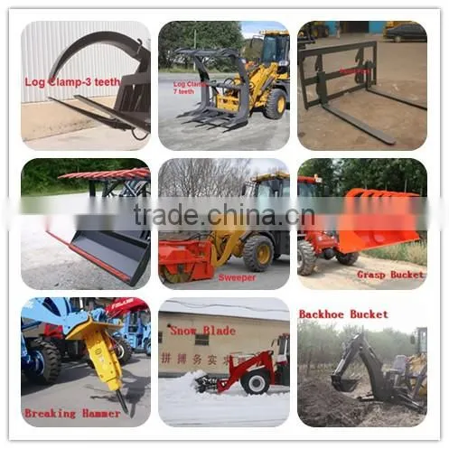 CE 4WD joystick loader hot sale with snow blower hot sale in Canada